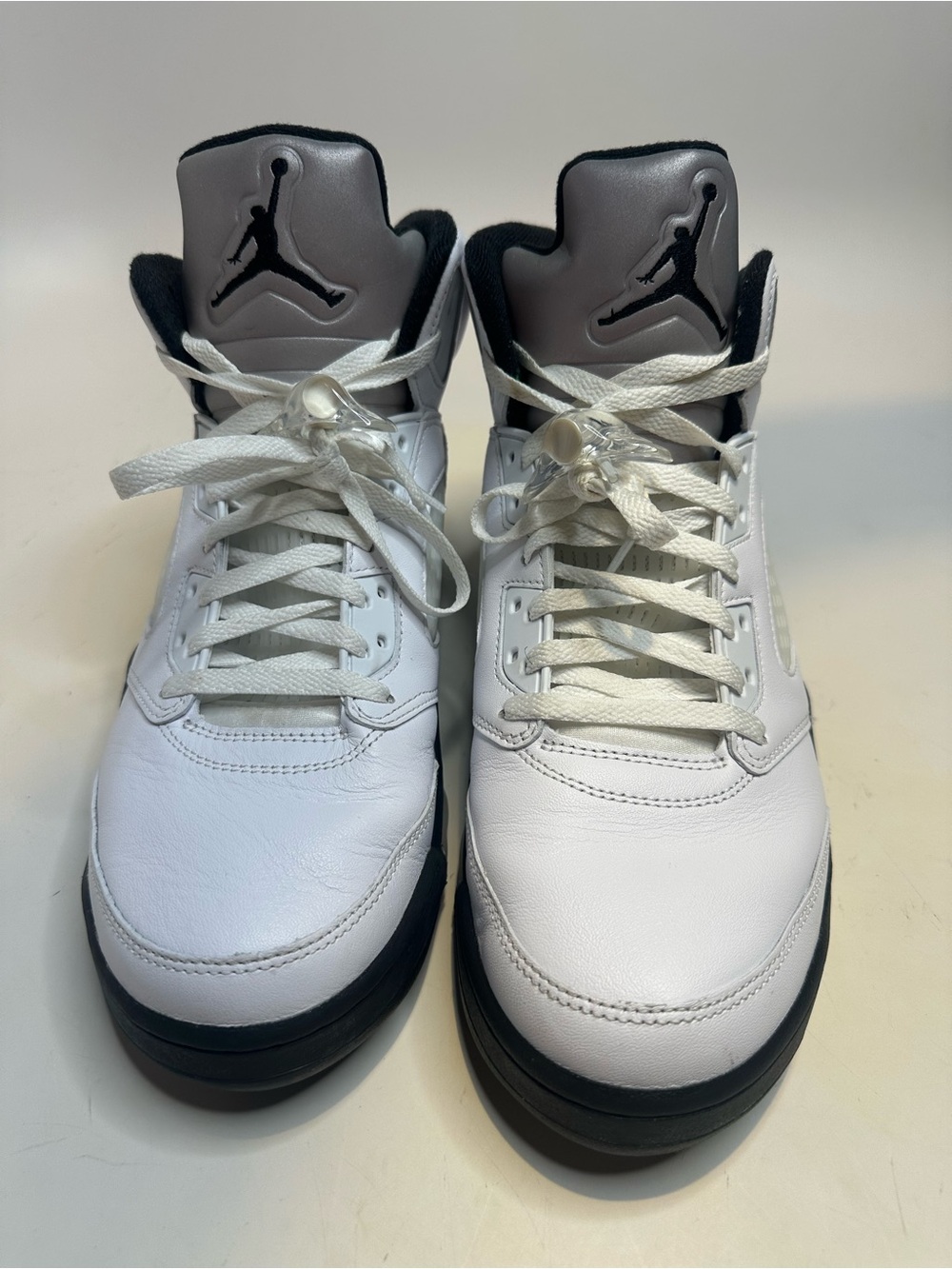 Jordan Men's White and Black High-Top Sneakers